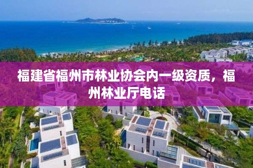 福建省福州市林业协会内一级资质，福州林业厅电话