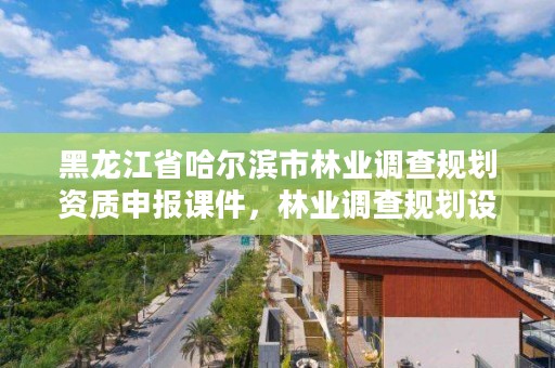 黑龙江省哈尔滨市林业调查规划资质申报课件，林业调查规划设计资质证书查询