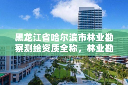 黑龙江省哈尔滨市林业勘察测绘资质全称，林业勘测设计资质