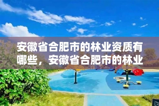 安徽省合肥市的林业资质有哪些，安徽省合肥市的林业资质有哪些单位