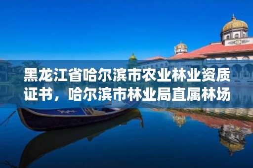 黑龙江省哈尔滨市农业林业资质证书，哈尔滨市林业局直属林场