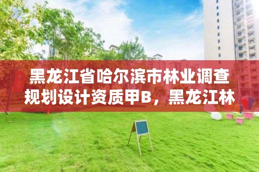 黑龙江省哈尔滨市林业调查规划设计资质甲B，黑龙江林业调查规划设计院