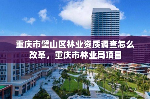 重庆市璧山区林业资质调查怎么改革，重庆市林业局项目