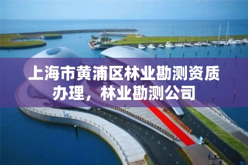 上海市黄浦区林业勘测资质办理，林业勘测公司