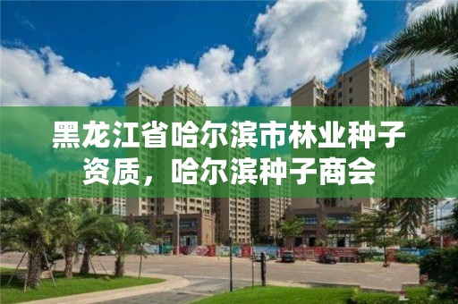 黑龙江省哈尔滨市林业种子资质，哈尔滨种子商会