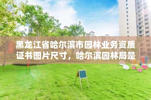 黑龙江省哈尔滨市园林业务资质证书图片尺寸，哈尔滨园林局是什么单位