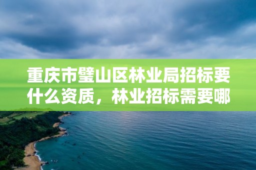 重庆市璧山区林业局招标要什么资质，林业招标需要哪些材料