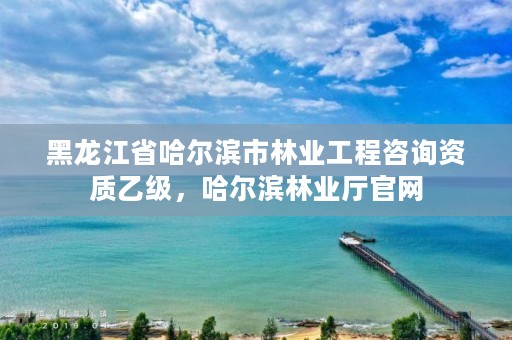 黑龙江省哈尔滨市林业工程咨询资质乙级，哈尔滨林业厅官网