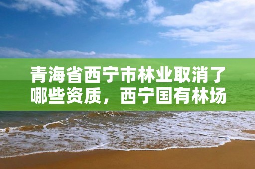 青海省西宁市林业取消了哪些资质，西宁国有林场