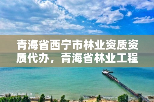 青海省西宁市林业资质资质代办，青海省林业工程咨询有限公司