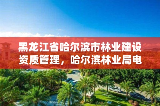 黑龙江省哈尔滨市林业建设资质管理，哈尔滨林业局电话号码