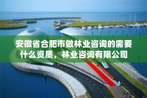 安徽省合肥市做林业咨询的需要什么资质，林业咨询有限公司