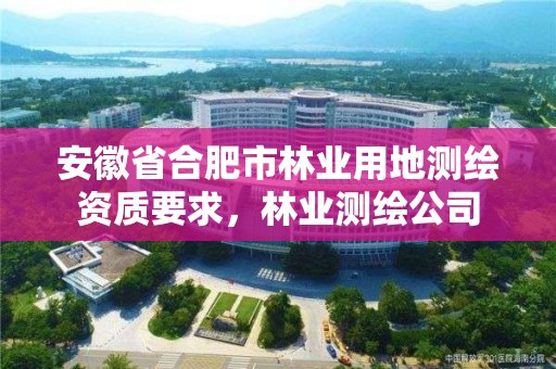 安徽省合肥市林业用地测绘资质要求，林业测绘公司