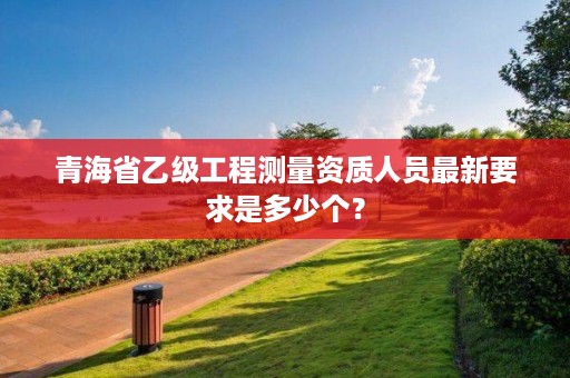 青海省乙级工程测量资质人员最新要求是多少个？