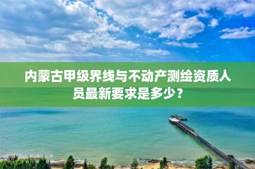 内蒙古甲级界线与不动产测绘资质人员最新要求是多少？