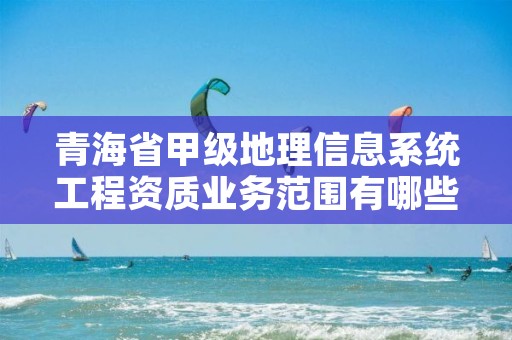 青海省甲级地理信息系统工程资质业务范围有哪些？