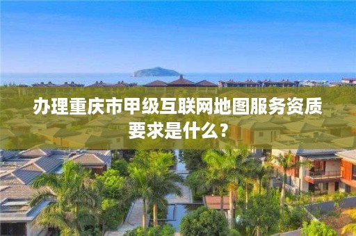 办理重庆市甲级互联网地图服务资质要求是什么？