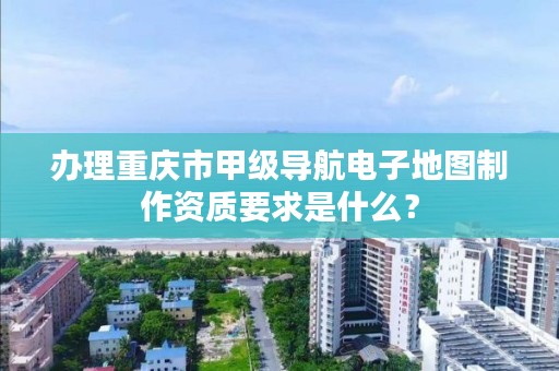 办理重庆市甲级导航电子地图制作资质要求是什么？