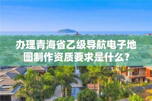 办理青海省乙级导航电子地图制作资质要求是什么？