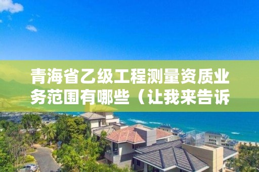 青海省乙级工程测量资质业务范围有哪些（让我来告诉你）