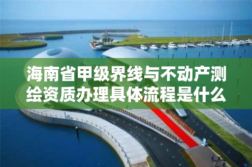 海南省甲级界线与不动产测绘资质办理具体流程是什么？