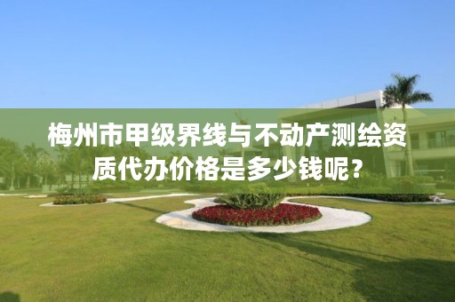 梅州市甲级界线与不动产测绘资质代办价格是多少钱呢？