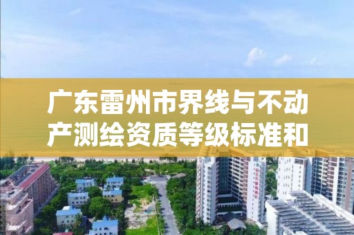 广东雷州市界线与不动产测绘资质等级标准和业务范围分别是什么？