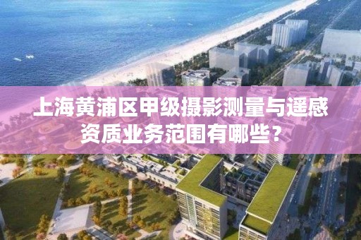 上海黄浦区甲级摄影测量与遥感资质业务范围有哪些？