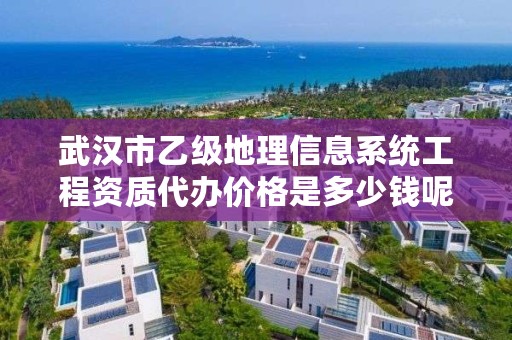 武汉市乙级地理信息系统工程资质代办价格是多少钱呢？