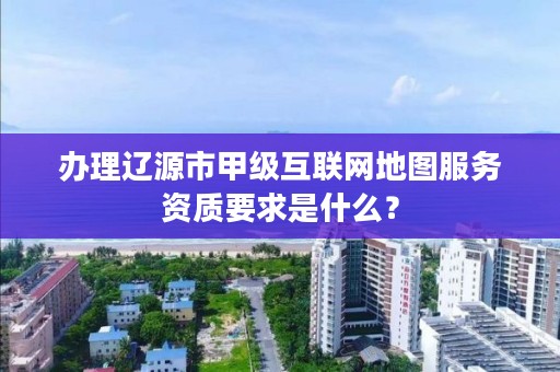 办理辽源市甲级互联网地图服务资质要求是什么？