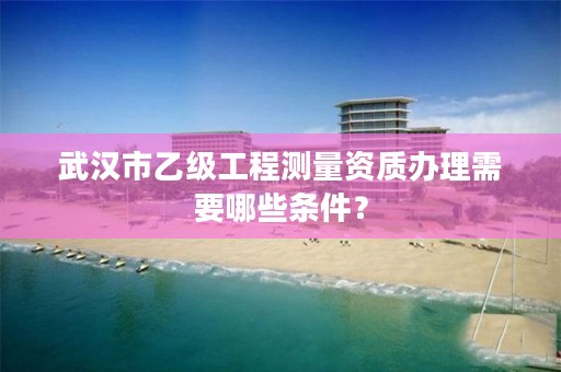 武汉市乙级工程测量资质办理需要哪些条件？