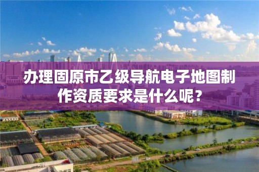 办理固原市乙级导航电子地图制作资质要求是什么呢？