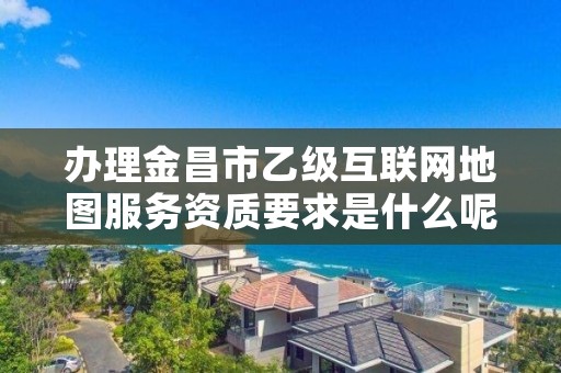 办理金昌市乙级互联网地图服务资质要求是什么呢？