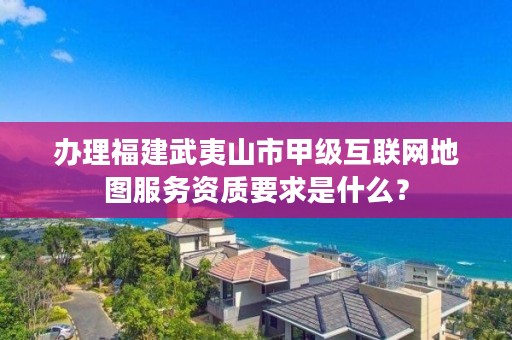 办理福建武夷山市甲级互联网地图服务资质要求是什么？