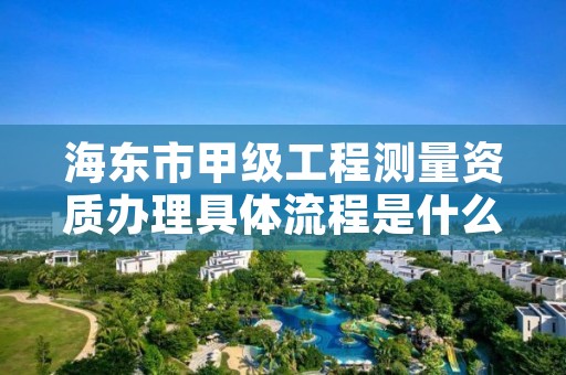 海东市甲级工程测量资质办理具体流程是什么？