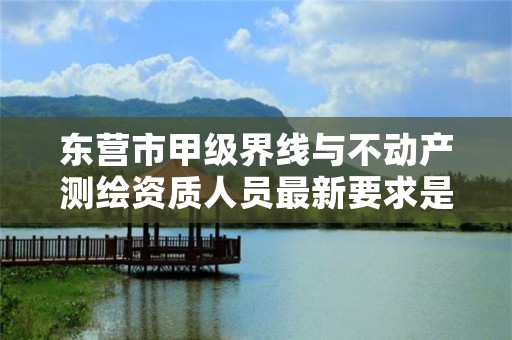 东营市甲级界线与不动产测绘资质人员最新要求是多少？