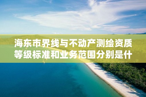 海东市界线与不动产测绘资质等级标准和业务范围分别是什么？