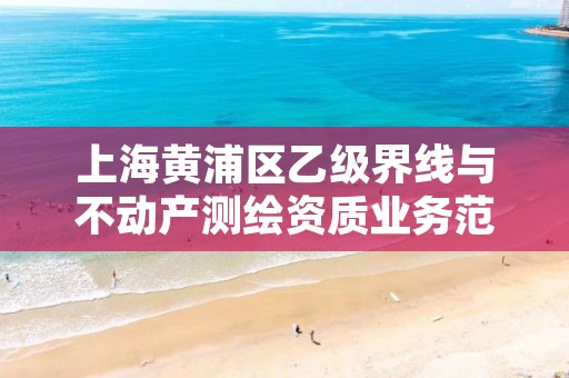 上海黄浦区乙级界线与不动产测绘资质业务范围有哪些？