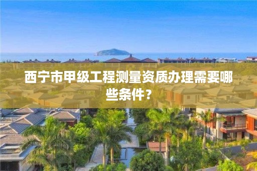 西宁市甲级工程测量资质办理需要哪些条件？