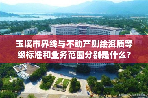 玉溪市界线与不动产测绘资质等级标准和业务范围分别是什么？