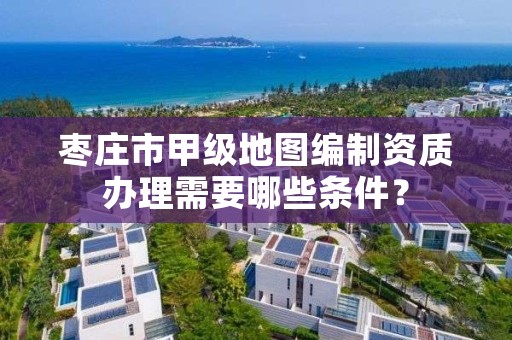 枣庄市甲级地图编制资质办理需要哪些条件？