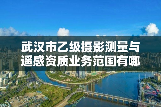 武汉市乙级摄影测量与遥感资质业务范围有哪些？