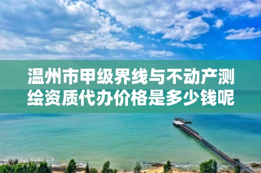 温州市甲级界线与不动产测绘资质代办价格是多少钱呢？