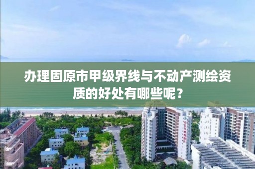 办理固原市甲级界线与不动产测绘资质的好处有哪些呢？