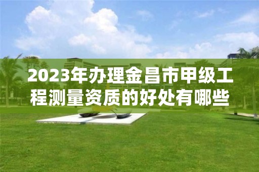 2023年办理金昌市甲级工程测量资质的好处有哪些呢？