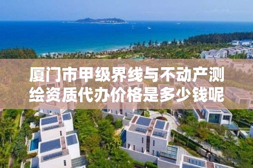 厦门市甲级界线与不动产测绘资质代办价格是多少钱呢？