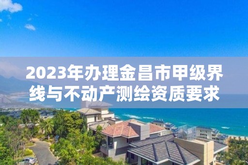 2023年办理金昌市甲级界线与不动产测绘资质要求是什么？