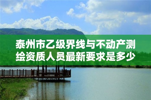 泰州市乙级界线与不动产测绘资质人员最新要求是多少个？