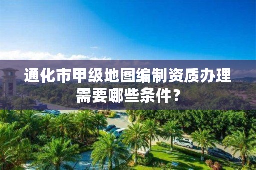 通化市甲级地图编制资质办理需要哪些条件？