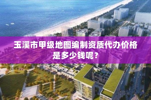 玉溪市甲级地图编制资质代办价格是多少钱呢？